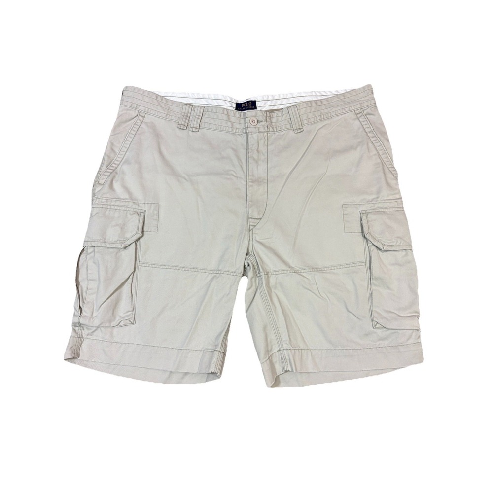 Polo Ralph Lauren Men's Cargo Shorts Khaki Beige Classic Polo Chino Size 36